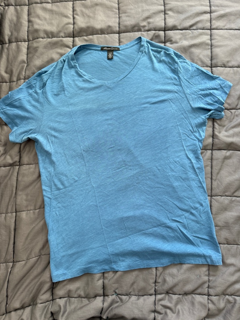 Large Kenneth Cole New York Men's Short Sleeve V-Neck T-Shirt